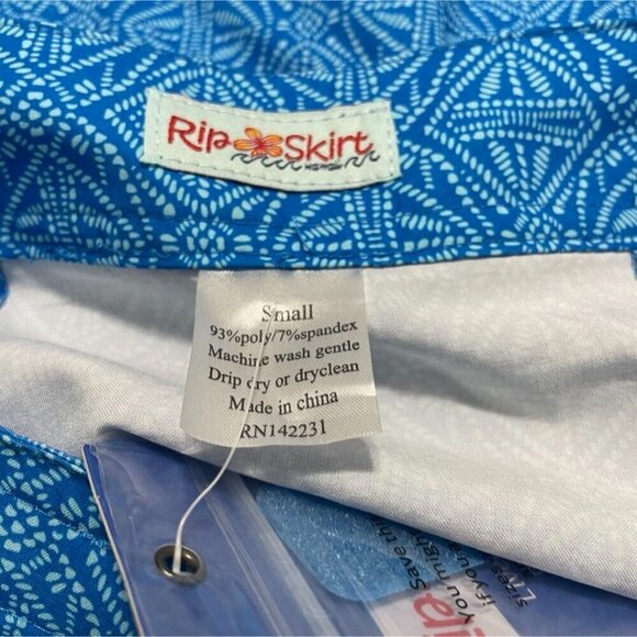 NEW RipSkirt Hawaii Size Small Skirt Colorful Blue Beach Vacation Ocean Batik - Picture 6 of 6
